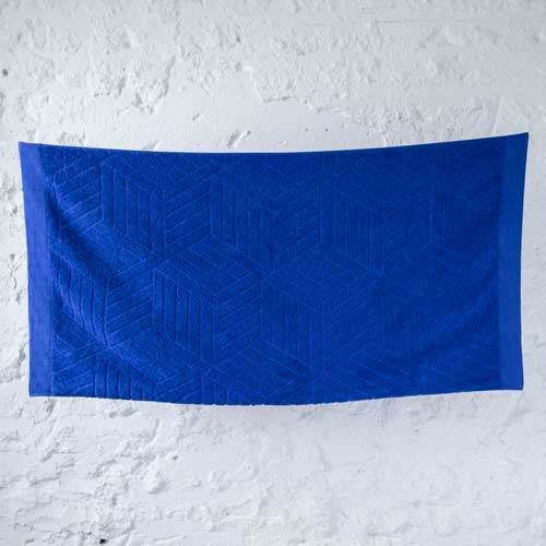 サンホーキン綿アップサイクル高級今治バスタオル(クラインブルー)